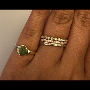 Solid 14k Diamond Eternity Band